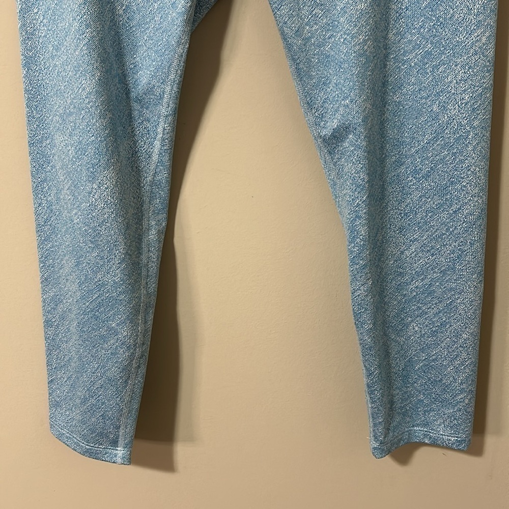 Beyond Yoga Legging Spacedye Blue High Waist Crop Stretch Pant Sz L - Picture 3 of 9